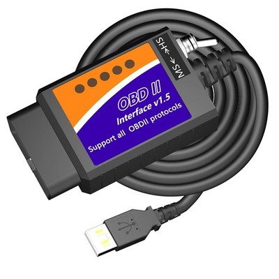 OBD2 to USB Cable Diagnostic Tool ELM327 OBD2 Code Reader Scanner ELM 327 USB...