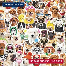 200pcs Funny Dog Meme Vinyl Stickers Pet Animal Decal Pack For Laptop Guitar 