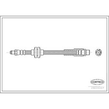 Corteco 19034337 Bremsschlauch für FIAT CROMA 194