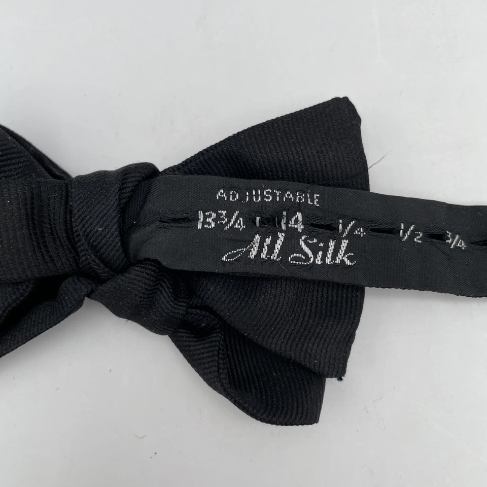 ¡Pajarita Tommy Hilfiger ajustable negra vintage para hombre con caja! Foto 2 de 4