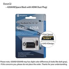 Baseqi For Macbook Pro 14inch 16inch M1/M2/M3/M4/M5 Micro SD Card Adapter 420AHB