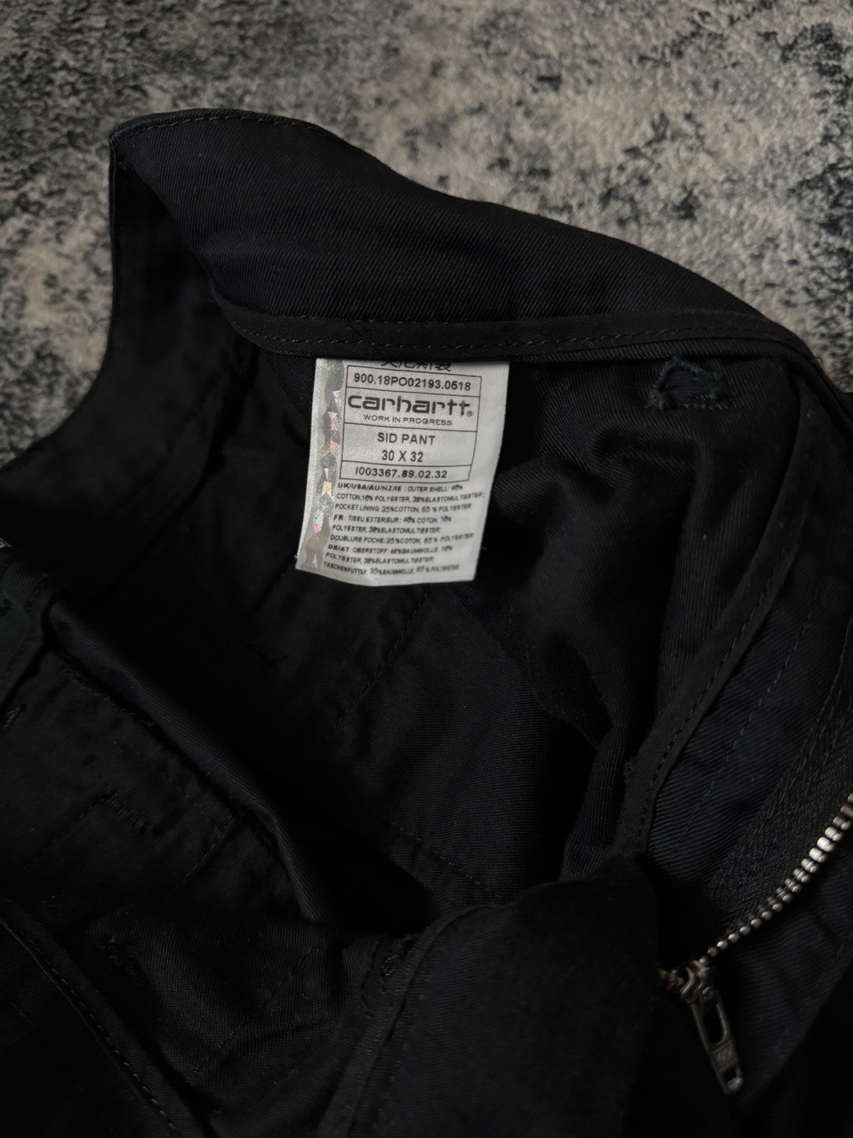 Carhartt Work In Progress Black Sid Pant 30x32 - image 5