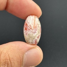 Ancient near eastern carnelian stone bead with patina in good condition