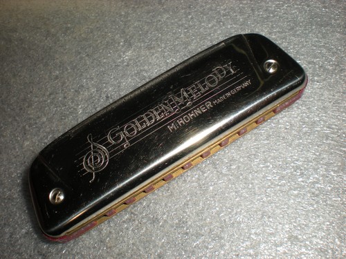 Vintage M. Hohner Golden Melody Harmonica No. 542 - Key of D w/ Case - Germany - Picture 3 of 9