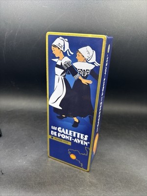 Les Galettes Bretagne Keksdose 1920 Repro 8,5'' x 3'' x 2,5'' Bretonischer Volkstanz