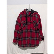 Smith's Workwear Flannel Fleece Hooded Field/Chore Coat Men's Size XL
