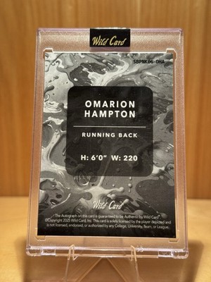 C*L様 #ゆんの気まぐれオークション　（梅）　サイホーン 2025 Wild Card Splat Omarion Hampton Rookie Auto 1/1 SSP Chargers