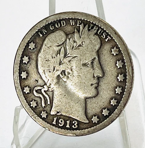 1913-P Barber Quarter — photo from another recent sale
