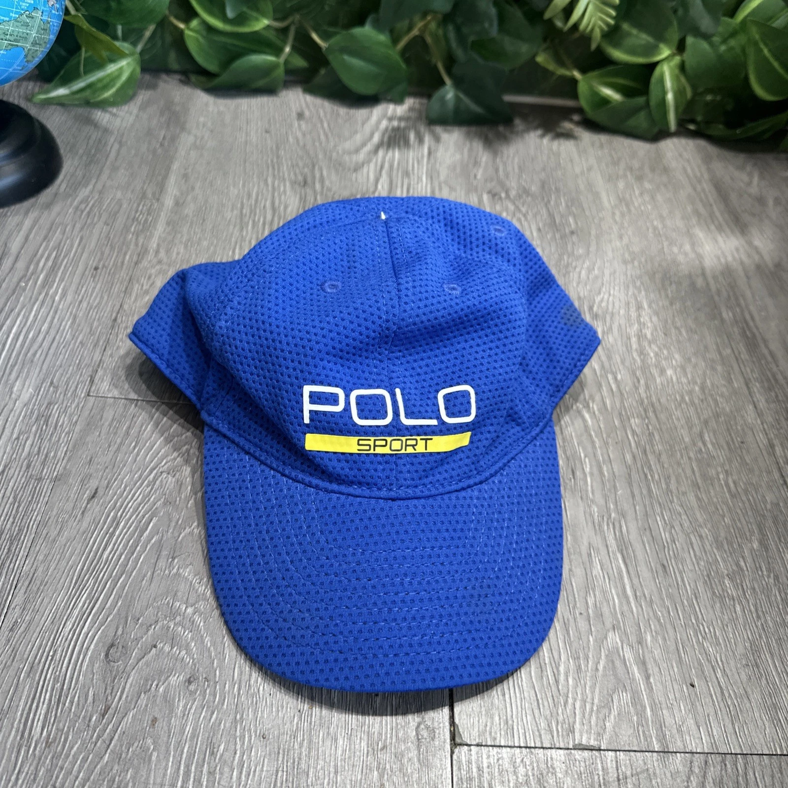 Vintage Polo Sport Toddler Performance Vented Blue Fitted Hat Size 2t-4t
