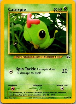 Caterpie Common Neo Discovery 53/75 MP