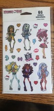 Toy Squad Monster High Stickers 3 Sheets 66 Stickers Total 2012 Sealed