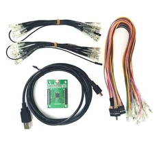 2 Players For MAME PC PS3 Encoder New Arcade to USB Controller Wiring DIY Kit a