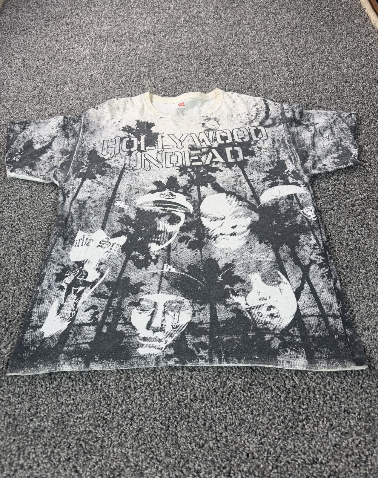 Vintage Y2K Hollywood Undead Band T Shirt Men’s Size Large White