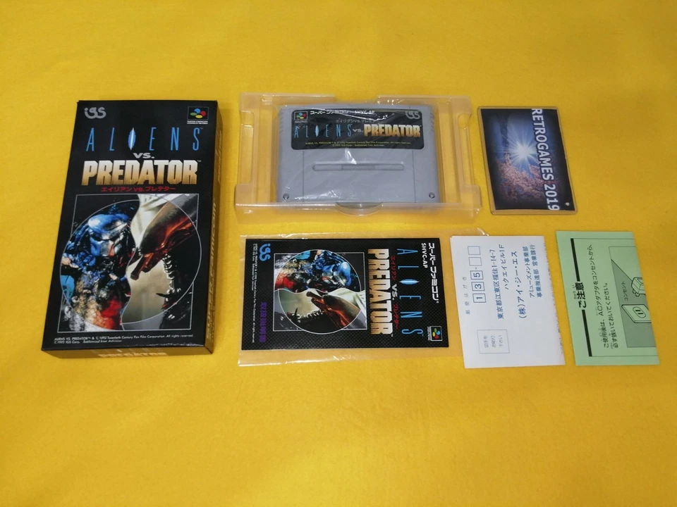 ALIEN VS PREDATOR NINTENDO SUPER FAMICOM SFC REG CARD. - Image 2 of 4