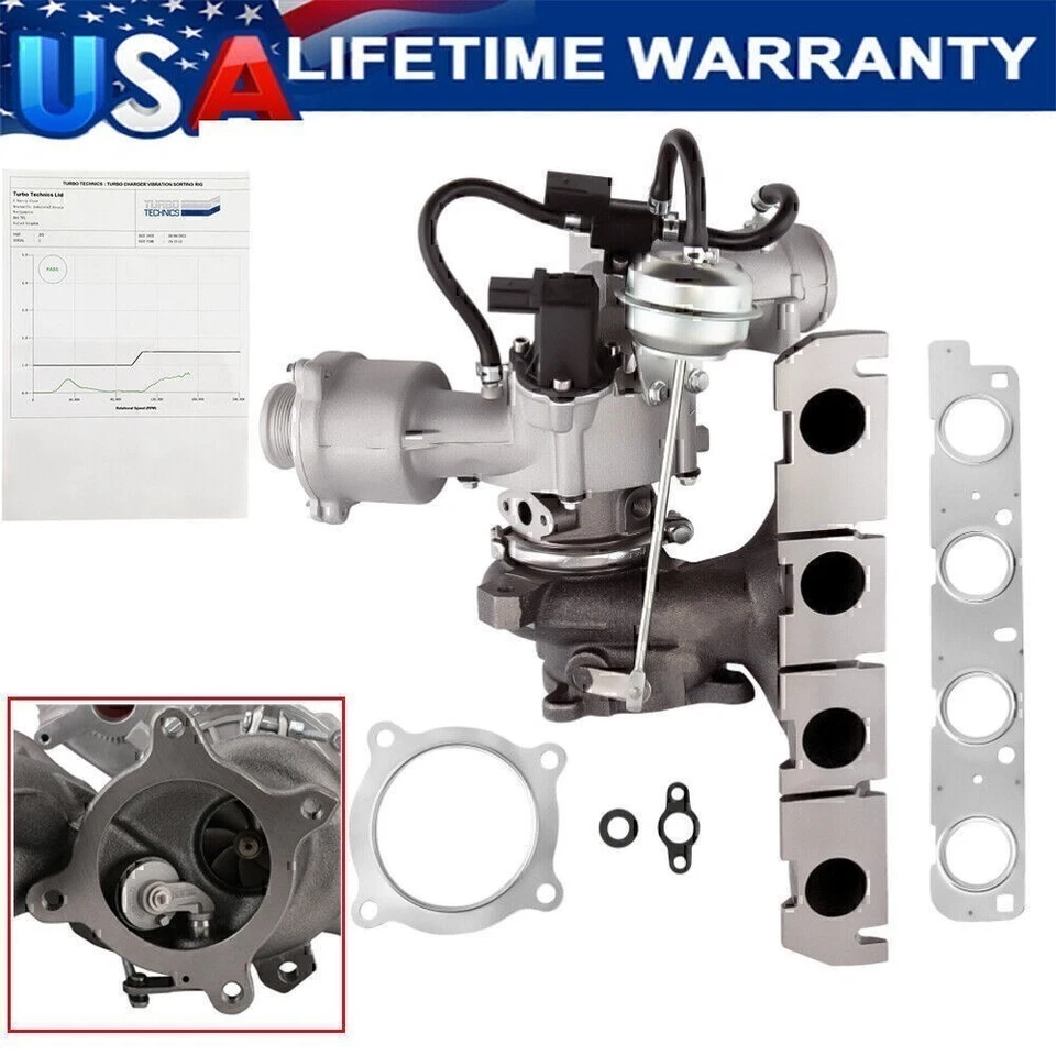 Cargador turbo para Audi A4 A5 VW 2.0 TFSI 2009-2012 Quattro 06H145702G 06H145702L Foto 3 de 4