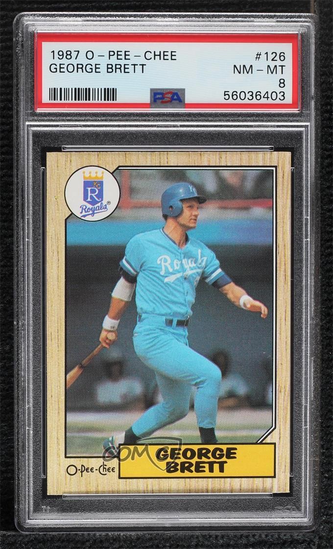 1987 O-Pee-Chee George Brett #126 PSA 8 HOF 0nr3