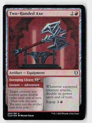 Two-Handed Axe Foil U Commander Legends: Battle for Baldur's Gate 203 NM