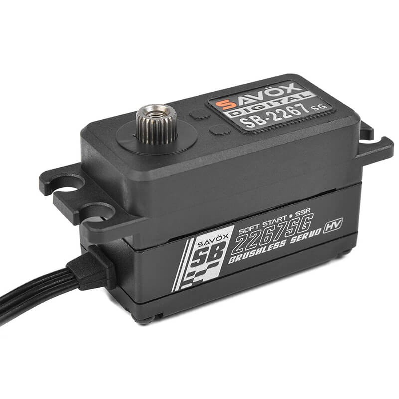 Savox Low Profile Brushless Hi-Torque Digital Servo 25kg/0.08s@7.4v - Black