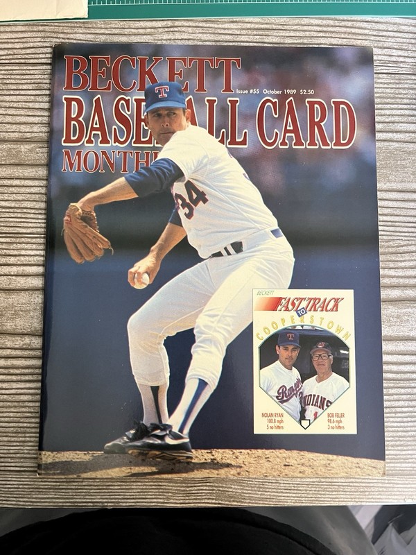 Beckett Baseball Card Monthly Nolan Ryan October 1989 Fred McGriff #55