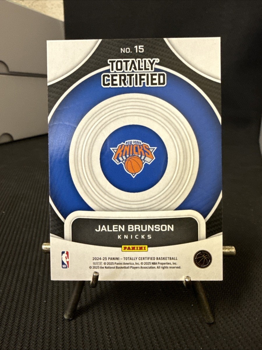 2024-25 Panini Totally Certified Jalen Brunson On Target #15 New