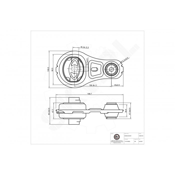 Support Moteur Arrière 8200675206 Renault Opel Nissan Vauxhall