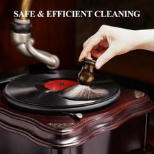 Vinyl Record Cleaning Brush, Anti-Static Soft LP Record Cleaner, Vinyl Dust R...