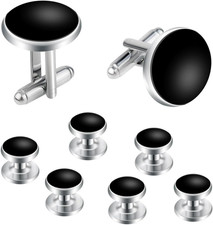 8 Pcs Tuxedo Buttons and Cufflinks Tuxedo Cufflinks and Studs Set Tuxedo Shirt
