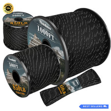 Reflective Paracord Rope 850Ib, 100ft, 4MM 11 Strand Utility Camping Outdoors