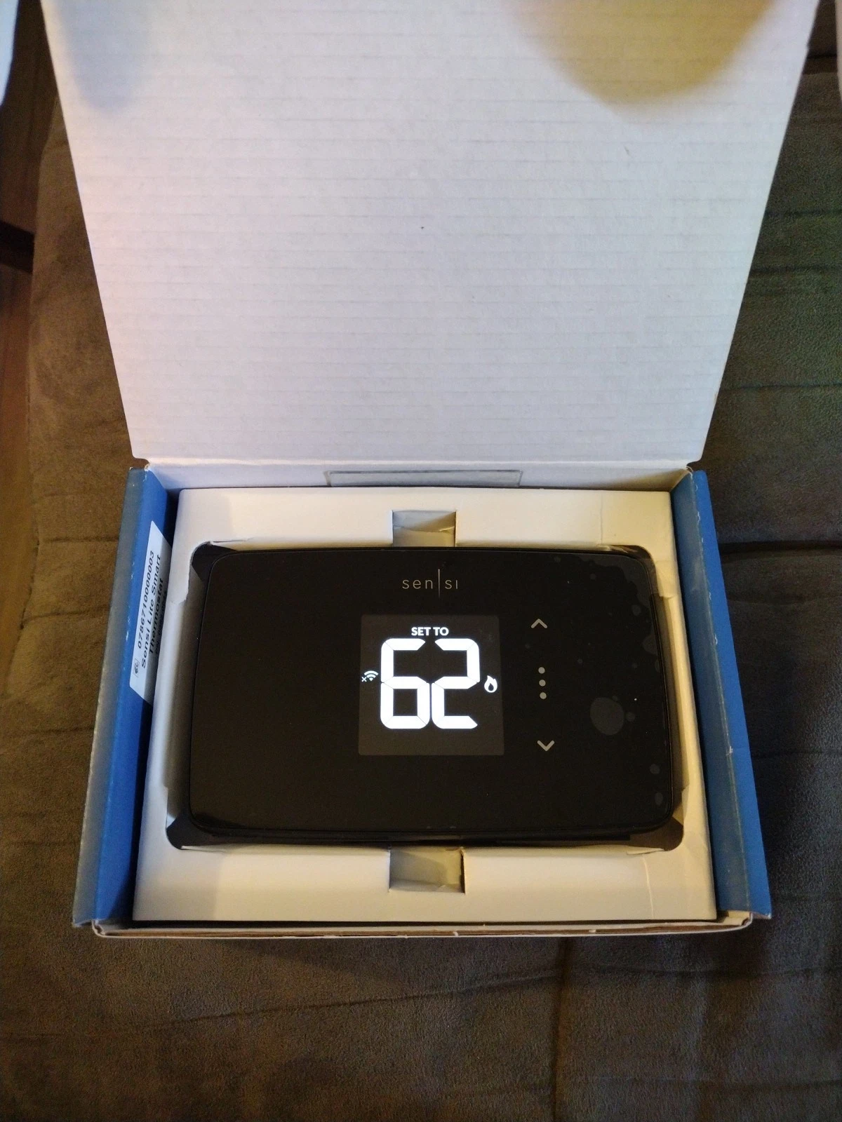 Sensi Lite Smart Programmable Wi-Fi Thermostat, ST25 - Black Open Box