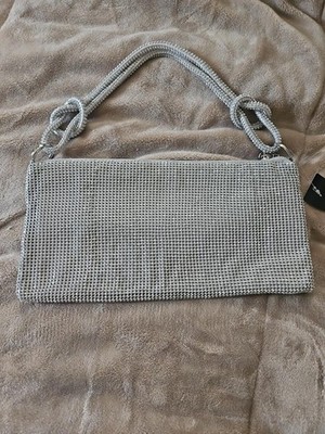 Torrid Silver Rhinestone Shoulder Bag NWT Sparkly Purse