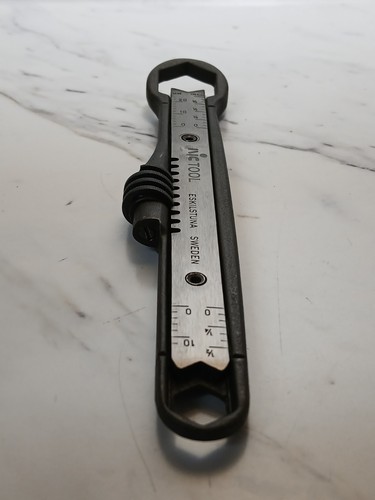 Rare Vintage Eskilstuna Sweden Adjustable Double End Wrench Spans To 1" NICE!! - Picture 4 of 9