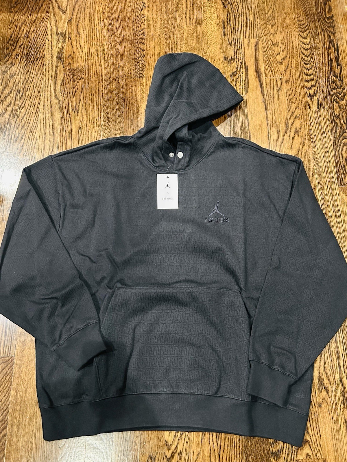 Nike Air Jordan A MA MANIERE JACQUARD SWEATSHIRT BLACK MEN´S XL DV7455-010