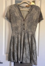 Leopard Print Short Sleeve Dress