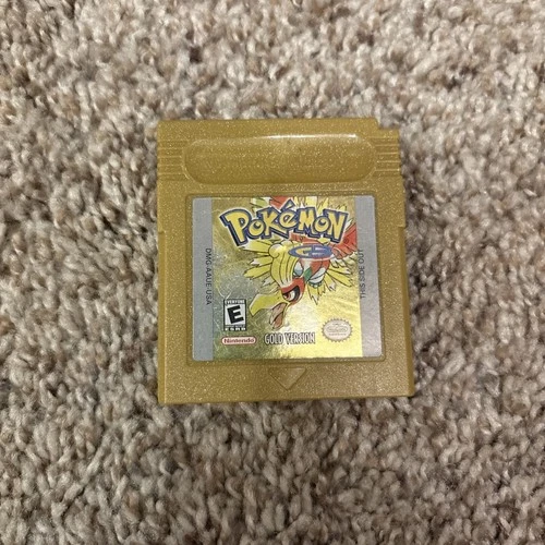 Pokémon Gold Version Nintendo Game Boy Color Authentic Cart Only Tested Works