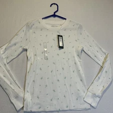 Alpine Design Women's Peak Long Sleeve Waffle Shirt White Medium  NWT