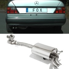 FOX Racinganlage ab Kat 2x55mm Dieseloptik für Mercedes E-Klasse W124 E420 E500