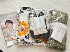 Yukata 5-piece set for beginners, sunflower, chrysanthemum, obi, geta, dressing