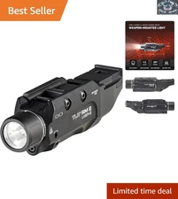 Adjustable Light Modes Tactical Flashlight with 1000-Lumen LED and Green Laser