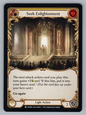 SEEK ENLIGHTENMENT (YELLOW) MON082 FLESH AND BLOOD UNLIMITED EDITION NORMAL NM''-