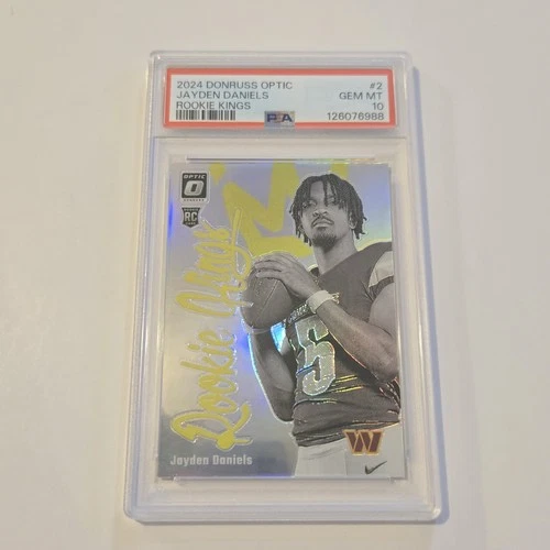 2024 Donruss Optic Jayden Daniels RC Rookie Kings PSA 10 Commanders