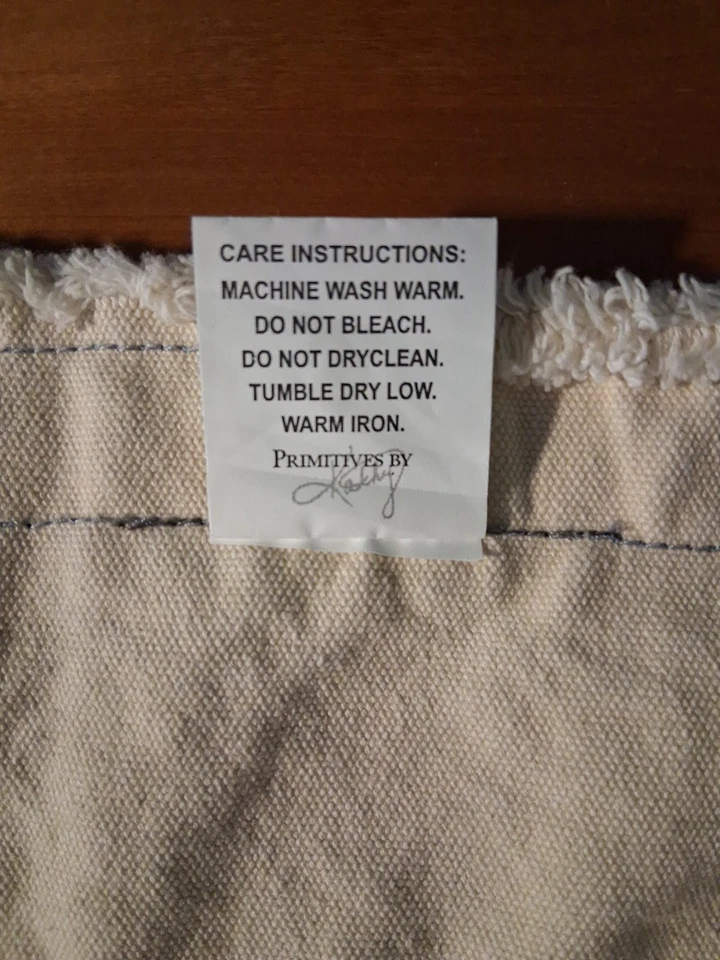 升级版帆布“家庭”壁挂索环 31x25 英寸农舍 100% 棉 — 第 4/4 张图片