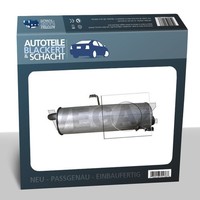 Auspuff Endtopf für Peugeot 206 Stufenheck