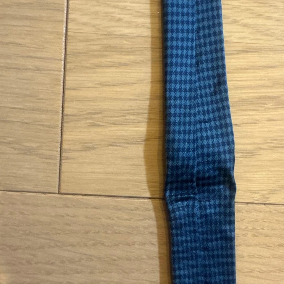 Hermes Rare Blue Logo Horse Chestnut Tie Chinoiserie Fashion Used - Image 4 of 4