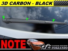 Note E13 wiper arm cover for rear 3D carbon black vehicle specific cut sticker s