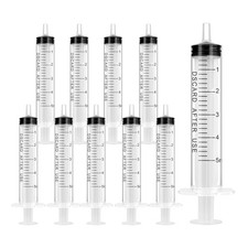 Kunststoff Spritzen 5ml 10 Stück Einwegfutter- und Flüssigkeitsspritzen