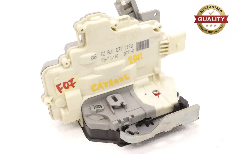 Actuador de bloqueo de pestillo de puerta delantera derecha Porsche Cayenne 2011-2018 OEM Foto 2 de 4