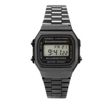 Casio A168WGG-1A | Montre num?rique r?tro vintage | Acier inoxydable en m?tal...