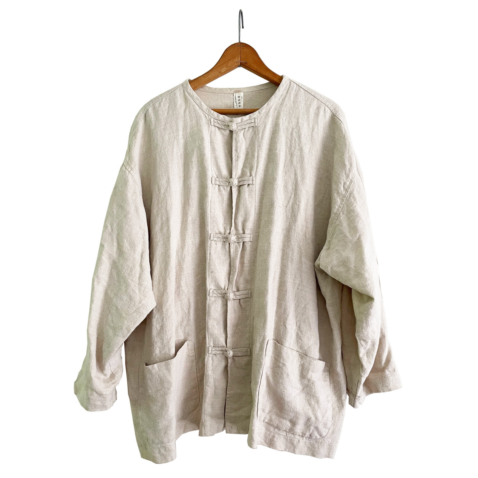 DOSA by Christina Kim Natural Linen Jacket/Top Fr… - image 1