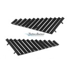 <!--F#f_0-->BLACK VENETIAN BLIND AUTO SHADES HORIZONTAL QUARTER SIDES PAIR FOR HOLDEN COM<!--F/-->