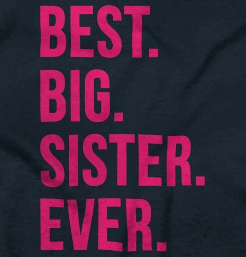 Best Big Sister Daughter Birth Shower Gift Toddler Girl Youth T Shirt For Kids - Picture 2 of 12